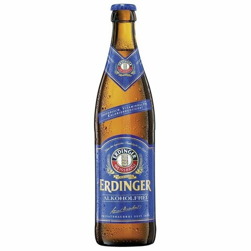 Пиво безалкогольное Erdinger Weissbier (Эрдингер нефильтрованное) 0.5 л х 6 бут.
