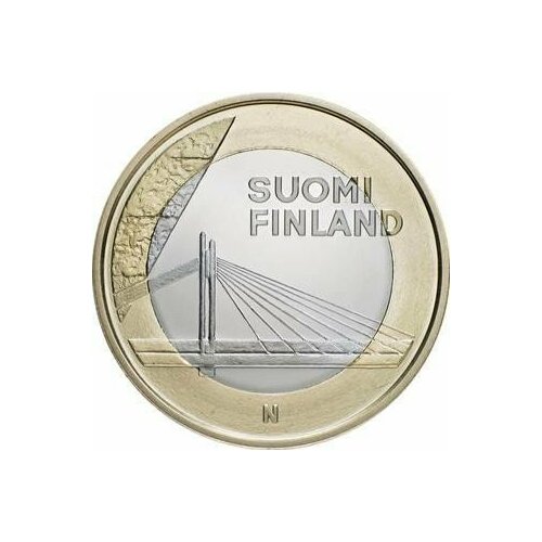 Финляндия 5 евро 2012 /монета мост Свеча сплавщика