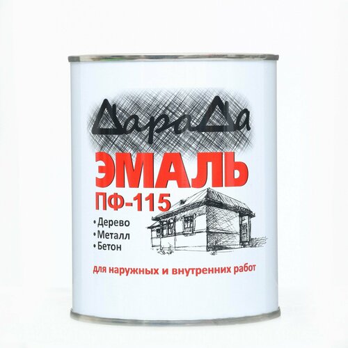 Эмаль () ПФ-115 голубая 0,8 кг