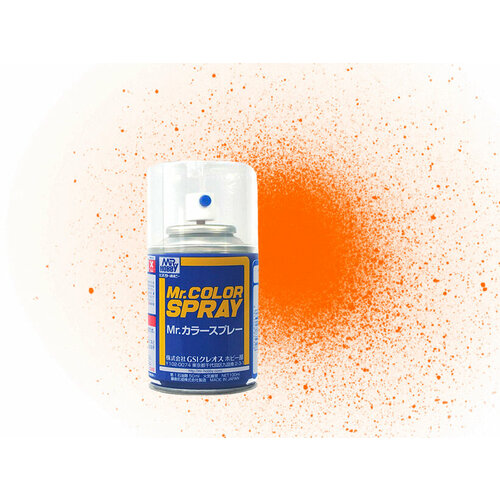 S49 Mr.Hobby Краска аэрозольная, Прозрачный Оранжевый глянцевый / лак, 100 мл.