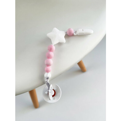 Силиконовый держатель-грызунок для пустышки CROOBIE Easy Розовый 550₽