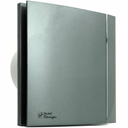 Вентилятор вытяжной Soler & Palau SILENT-200 CZ GREY DESIGN-4C, 120 мм, 16 Вт, 33 дБА, 180 м3/ч, малошумный с обратным клапаном, гарантия 5 ЛЕТ, Испания