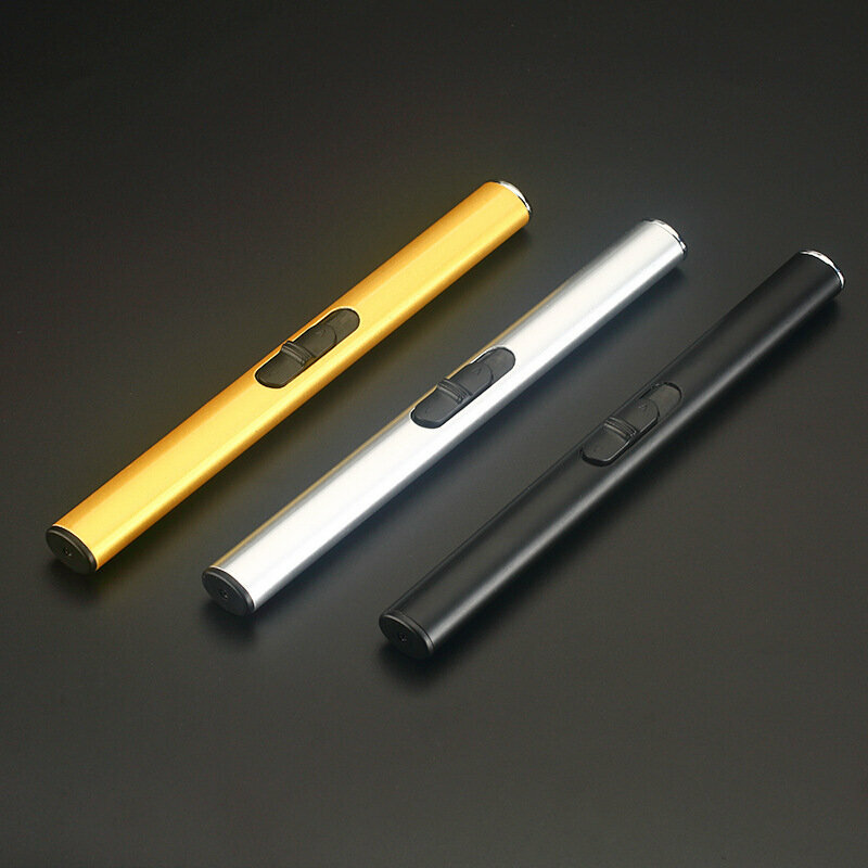 Электроимпульсная зажигалка для газовой плиты с зарядкой от USB черная - фотография № 2