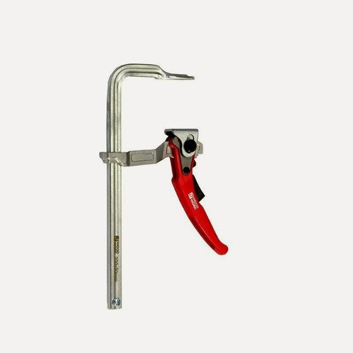 Изображение товара Струбцина кованая F-тип 200х80мм c рычажной рукояткой. Усилие прижима до 250 кг WOODWORK/вудворк