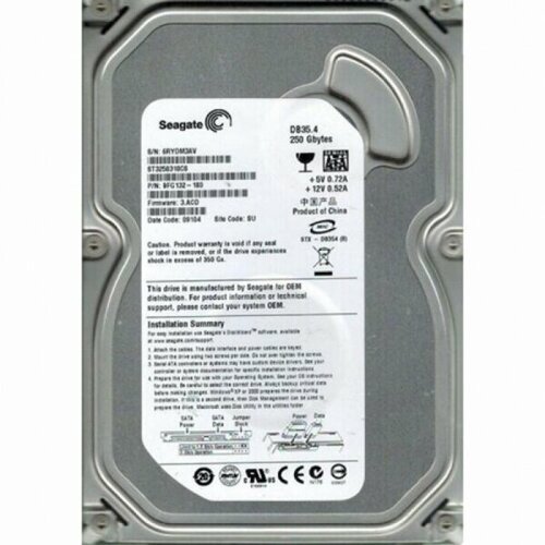 Жесткий диск Seagate 9GW131 250Gb SATAII 35 HDD 396500₽
