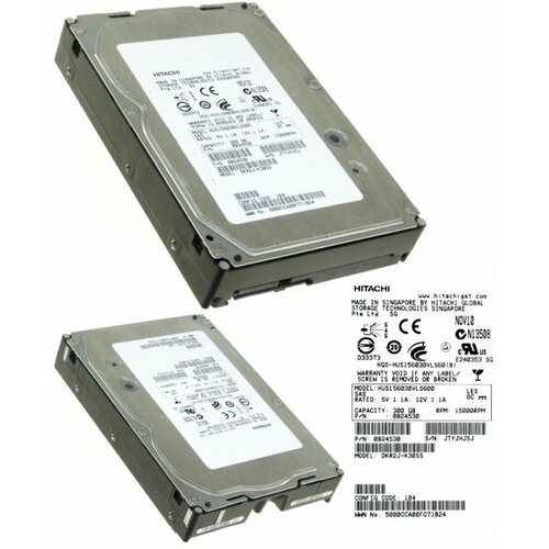 Жесткий диск Hitachi 0B24530 300Gb SAS 35 HDD 5478500₽