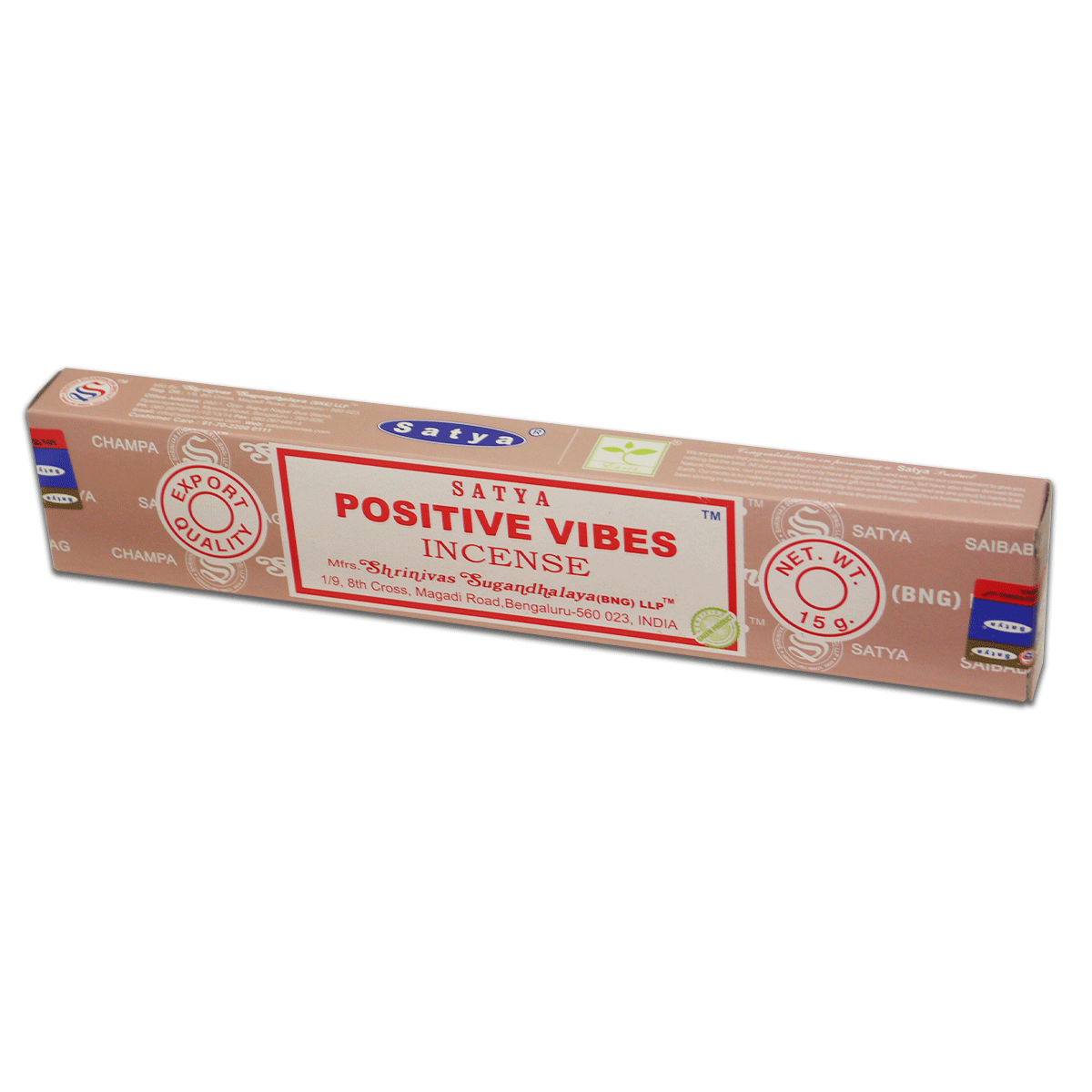 Благовония Satya Positive Vibes (Положительные флюиды) 15г, 12 палочек