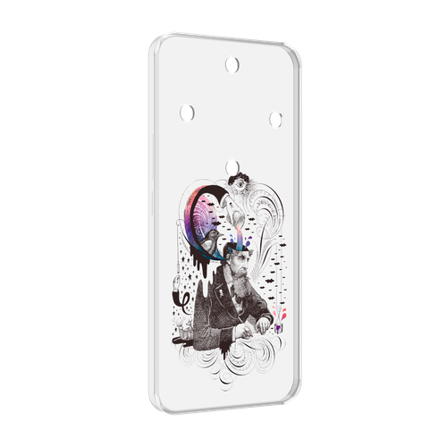 Чехол MyPads абстракция думающий мужчина для Honor Magic 5 Lite / Honor X9a задняя-панель-накладка-бампер