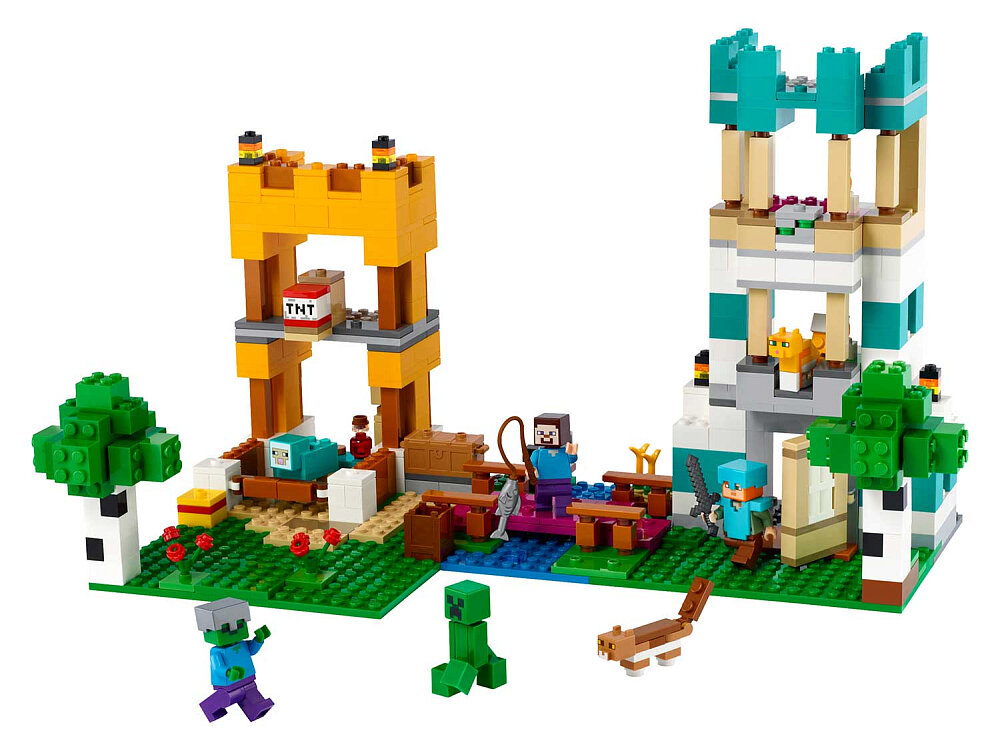Конструктор пластиковый LEGO Minecraft Ящик для крафта 605 деталей