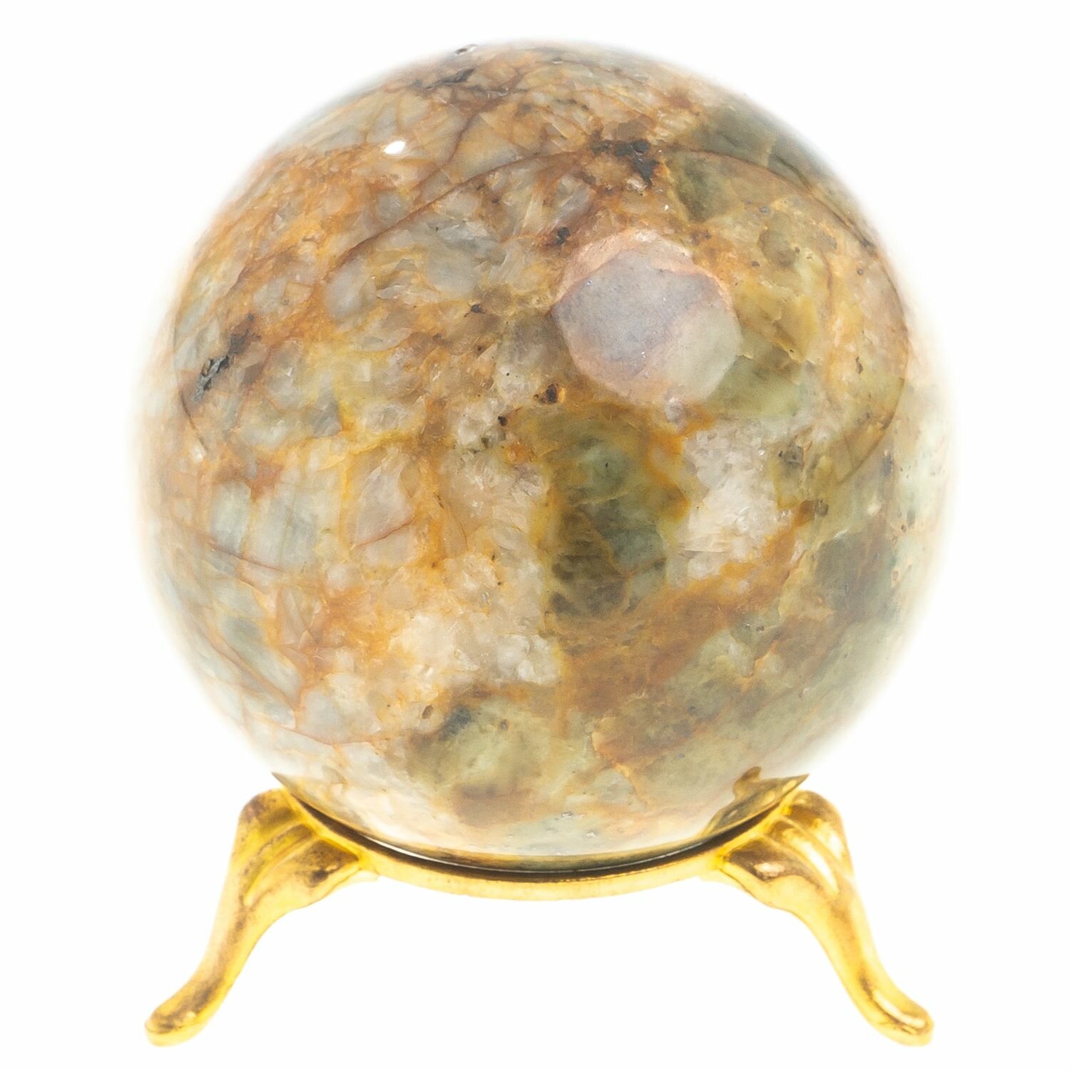 Шар из офиокальцита 6,5 см 123584 — фото 1