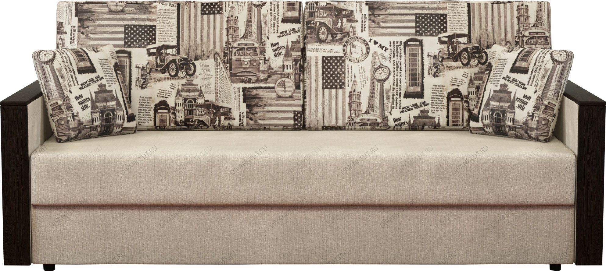 фото Диван еврокнижка Lebem Честер евро А12