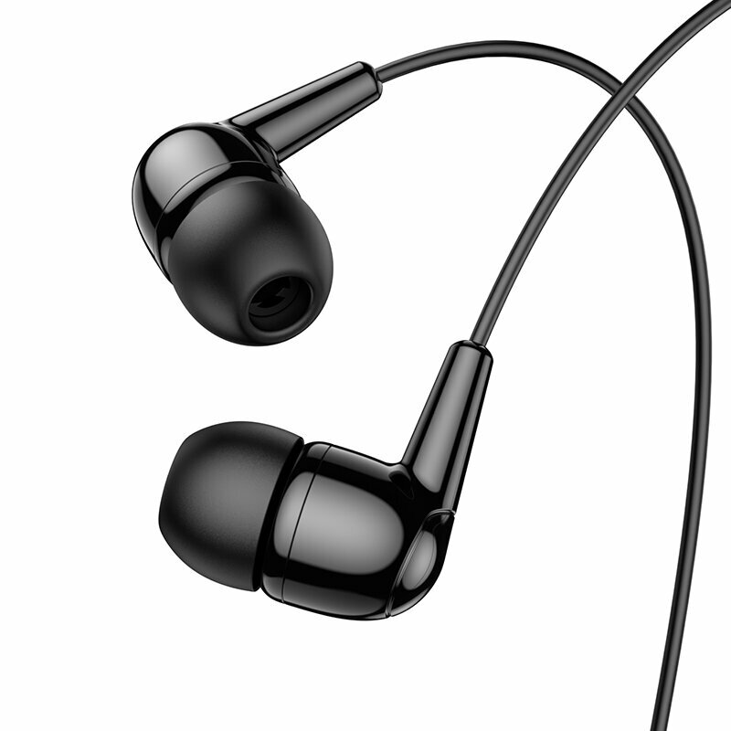 Проводные наушники вакуумные HOCO M97 Enjoy, AUX Jack 3.5mm, 1.2 м, черный
