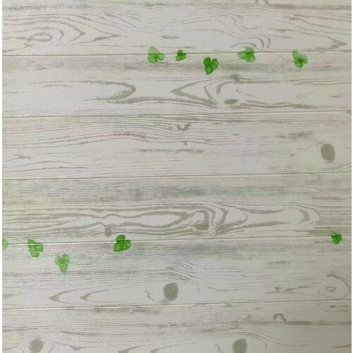 Панель 3D на самоклеящейся основе Дерево 70х70см 2ШТ/УП, GRZWHS31 , цвет бежевый с листьями