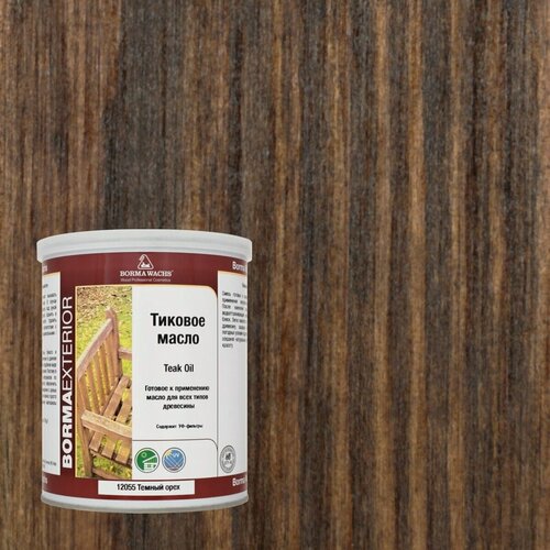 Изображение товара Тиковое масло Borma Teak Oil 1 л Тёмный Орех EN0361-M12055
