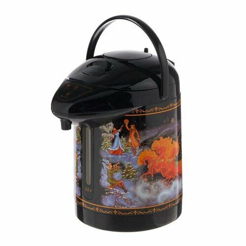 Термопот василиса ВА-5003 28 л 820 Вт чёрный с рисунком 573800₽