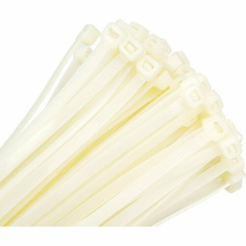 NOVOCRAFT Хомут-стяжка нейлоновая 5x400 мм, белая, уп. 100 шт. HCC054000100