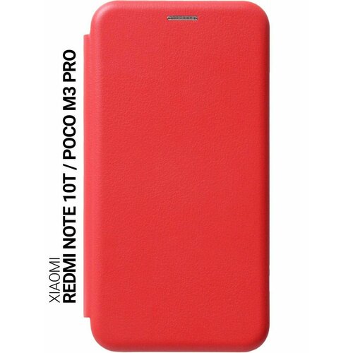 Чехол-книжка на Xiaomi Redmi Note 10T, Poco M3 Pro, Сяоми Поко М3 Про, Сяоми Редми Ноут 10Т Book Art Jack красный