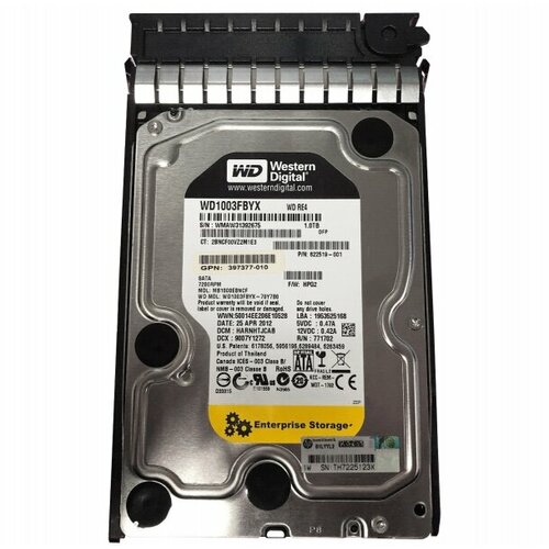 Жесткий диск HP MB1000EBNCF 1Tb 7200 SATAII 3.5 HDD