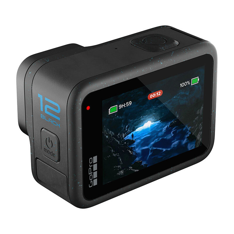 Экшн-камера GoPro HERO12 Black, 27.6МП, 1720 мА·ч, Чёрный — фото 1