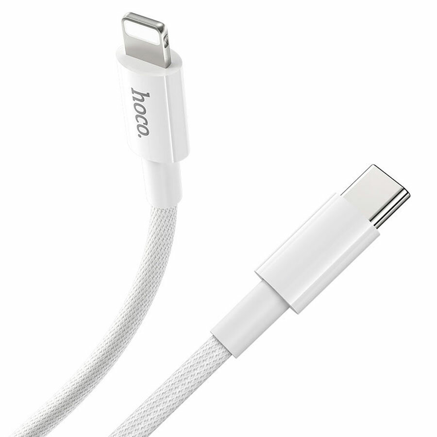 Кабель Hoco X56 New Original USB-C - Lightning QC 3A PD 20W 1m White 6931474740892 - фото №11