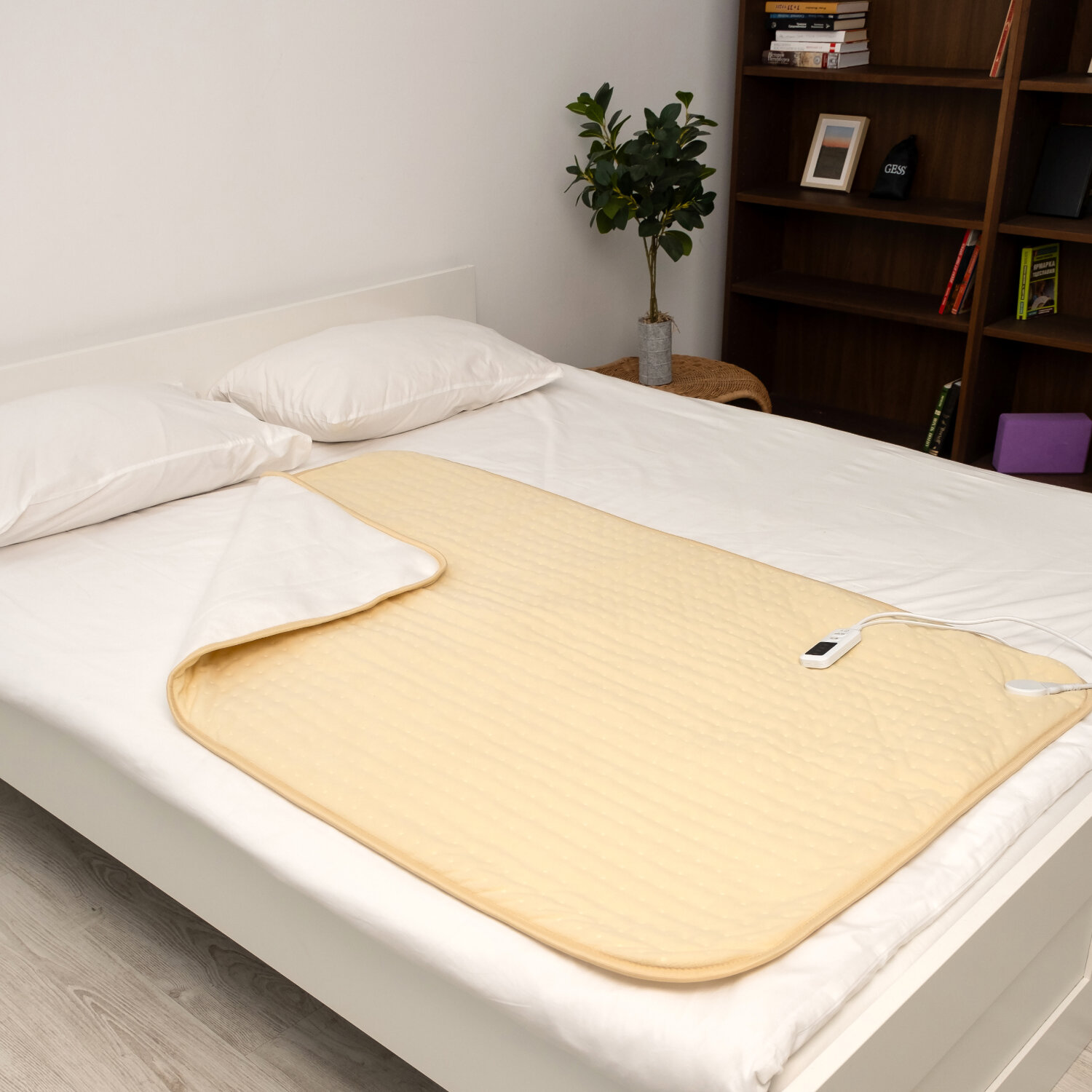 Электрическая простынь с подогревом EcoSapiens Sandy 3 программы нагрева автовыключение 150 х 90 см