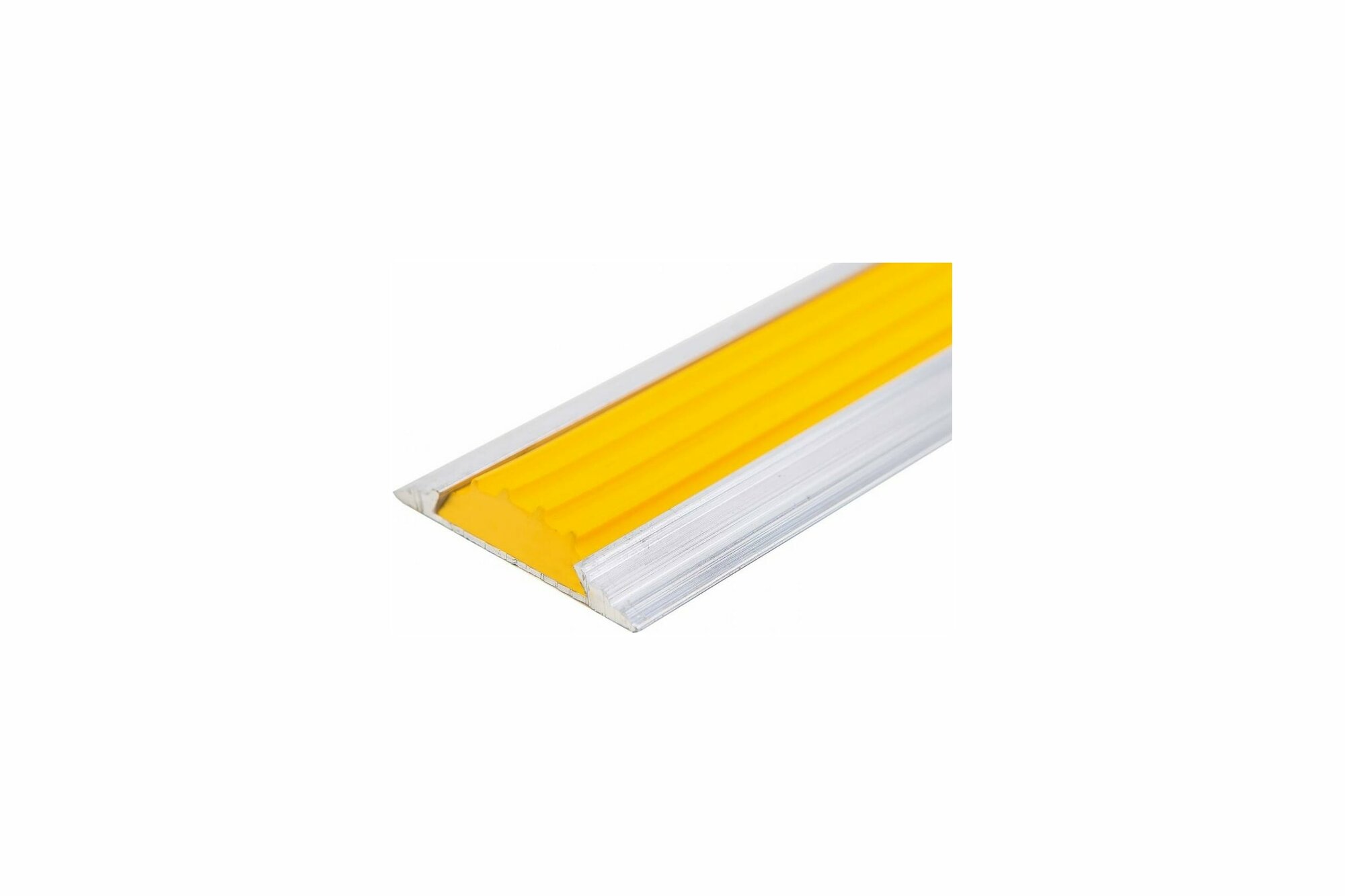 фото Антискользящая накладка на ступени с вставкой из тактильной ПВХ-ленты, набор 1 п. м.*3 шт