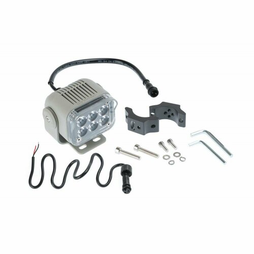 Фара NANOLED 25W, 6 LED, крепеж на рейлинг 22-36мм, серая, IP65
