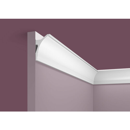 Потолочный плинтус / Карниз RT018, 55х35, 2000мм, ARTIVA. Экополимер. Набор 8 шт.