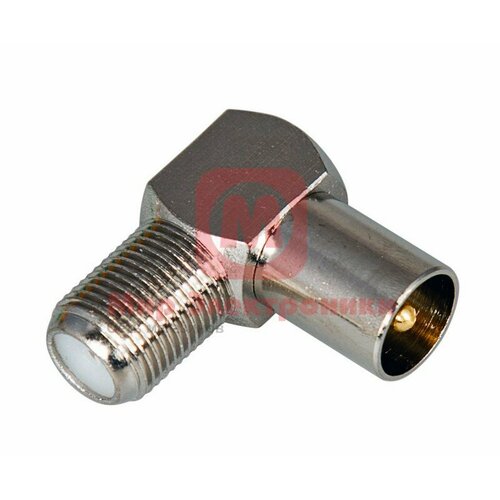 Переходник гн F - шт TV угловой металлический TV1 - FJ R Metall 449₽