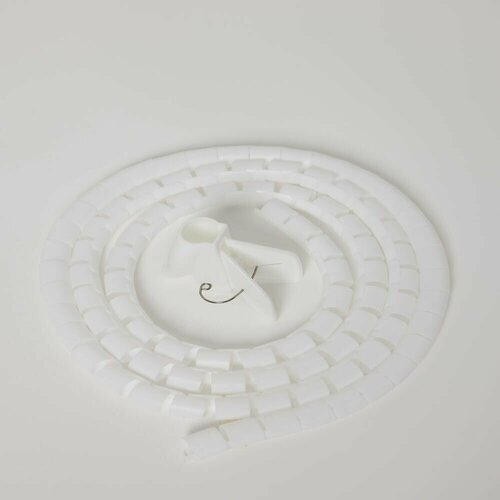 Органайзер для проводов Oxilife Home Держатель для проводов белый, 2 метра, 2 см