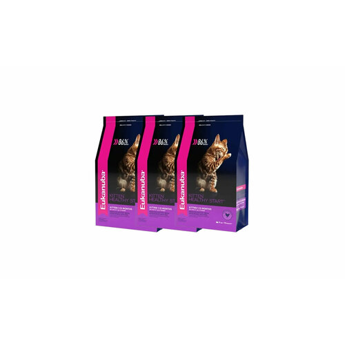 Сухой корм Для котят, беременных и кормящих кошек с курицей 0,4 кг х 3 шт.