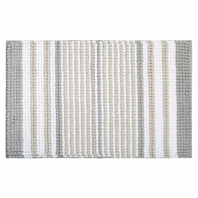 Коврик для ванной 50x80см полиэстер серый