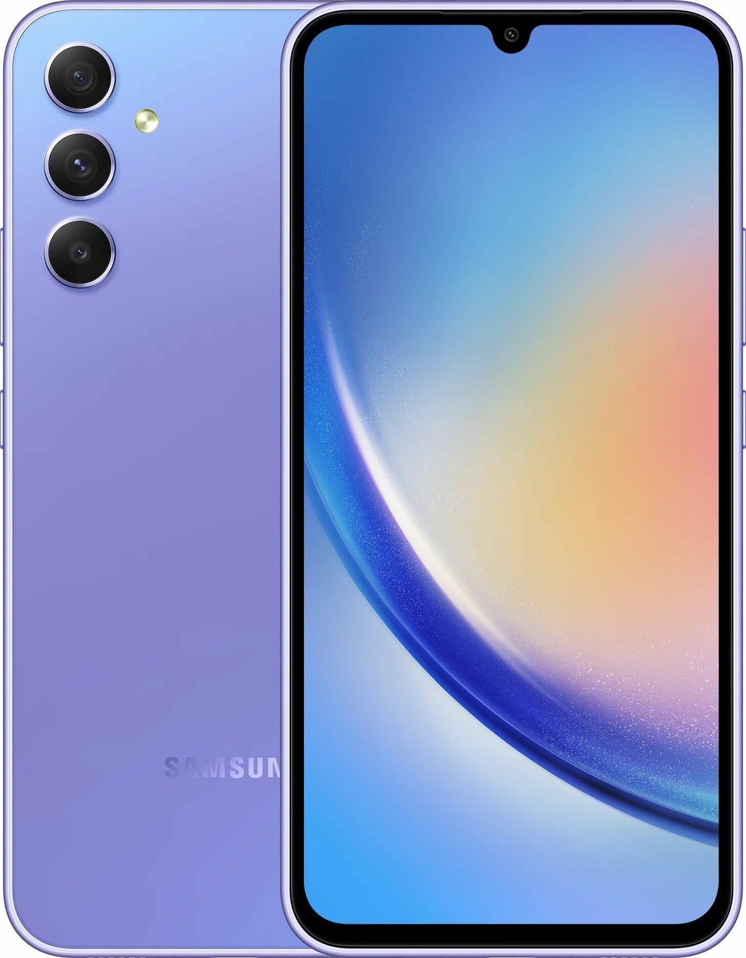 Смартфон Samsung Galaxy A34 5G 8/256 ГБ, Dual nano SIM, лавандовый ...