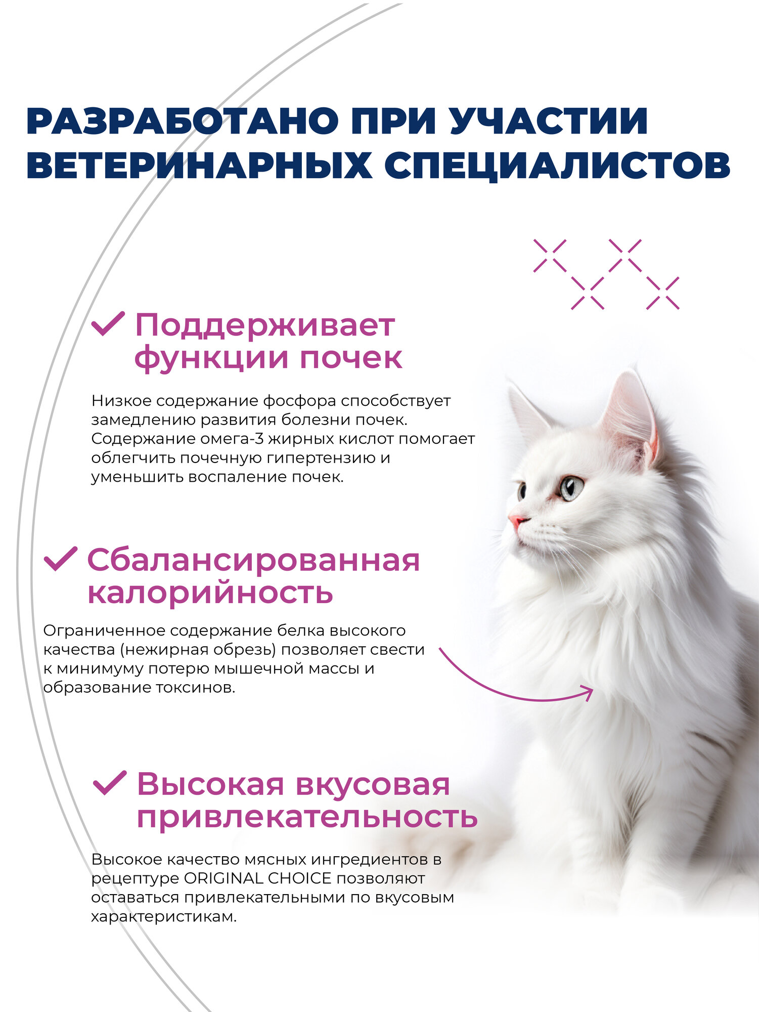 Картинки Влажный корм для кошек Original Choice "Renal", профилактика болезней почек, 240 гр