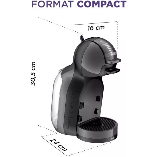 Кофемашина Krups Dolce Gusto KP123810, капсульная, черная — фото 1