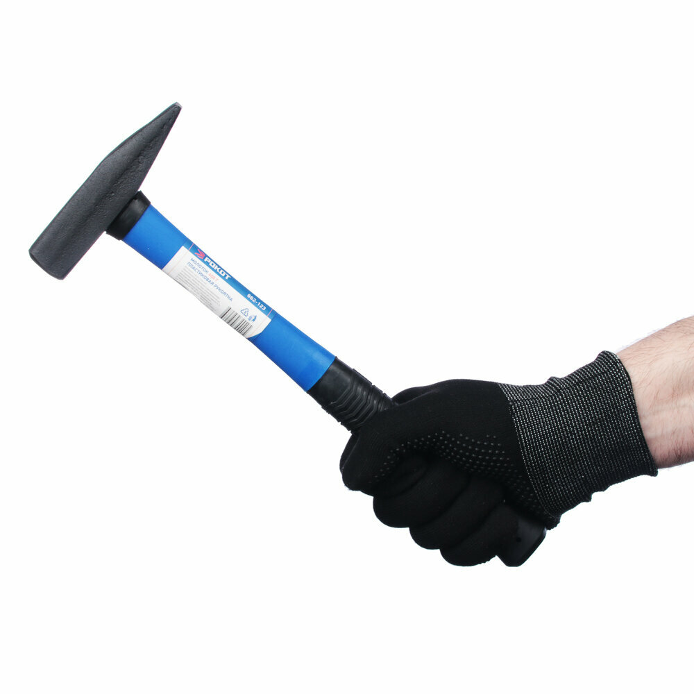 2 Молотка (комплект) 400гр пластиковая рукоятка рокот, квадратный боек