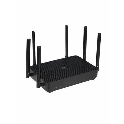 Wi-Fi роутер Redmi WiFi 6 AX3200 черный 2402 Мбитс на 5 ГГц 6 антенн двухдиапазонный 7299₽