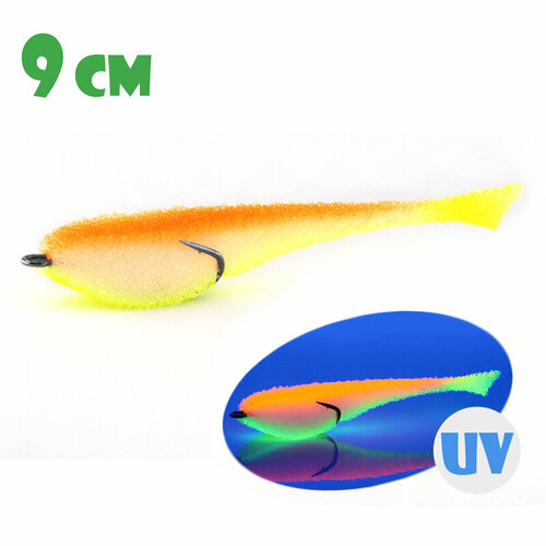 Поролоновая Рыбка Мормыш с Открытым Двойником 9cm #07 (3 шт.)