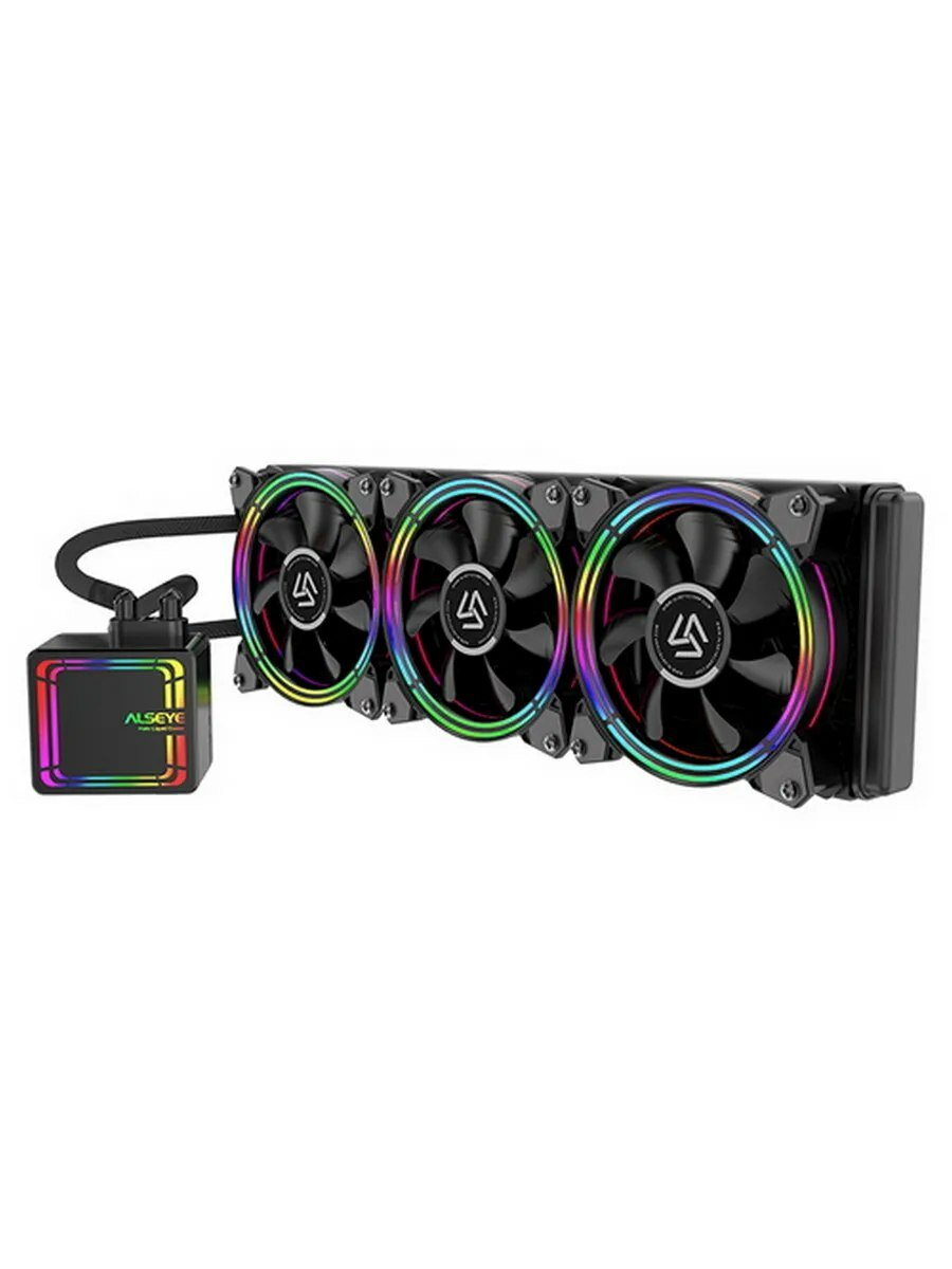 Система охлаждения ThermalTake TOUGHLIQUID ARGB, для процессоров, 3 вентилятора, 527989, черная