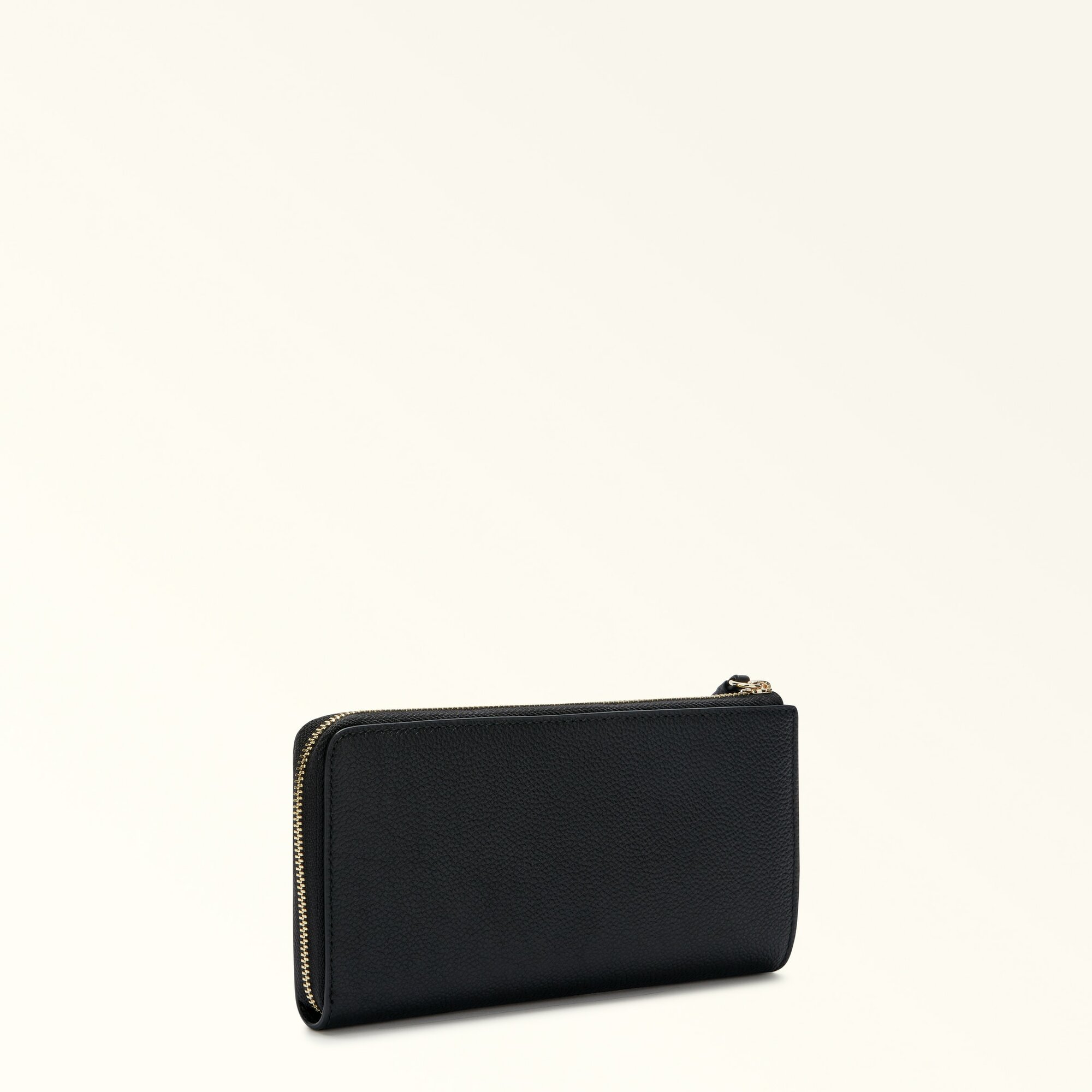 Кошелек FURLA, фактура зернистая, черный — фото 1