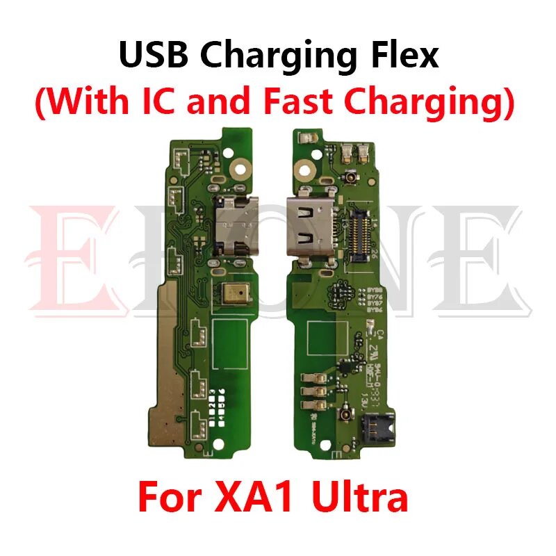 USB-порт, зарядная плата для Sony Xperia XA1 Ultra G3221 G3212 G3223 G3226, USB-порт для зарядки док-станции, гибкий кабель, запасные части, XA1Ultra HighWith IC