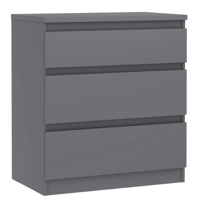 Кастор (KULLEN) комод икеа / IKEA комод 3 ящика серый ГУД ЛАКК