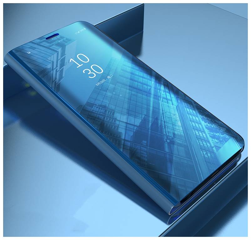 Чехол-книжка Чехол. ру для Samsung Galaxy M31s SM-M317F (2020) с дизайном Clear View Cover с полупрозрачной пластиковой крышкой с зеркальной поверхн.