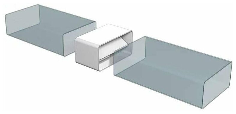 Соединитель плоских воздуховодов 55 х 110 мм с гравитационным обратным клапаном, 1 шт, 5151, воздуховод - фотография № 5
