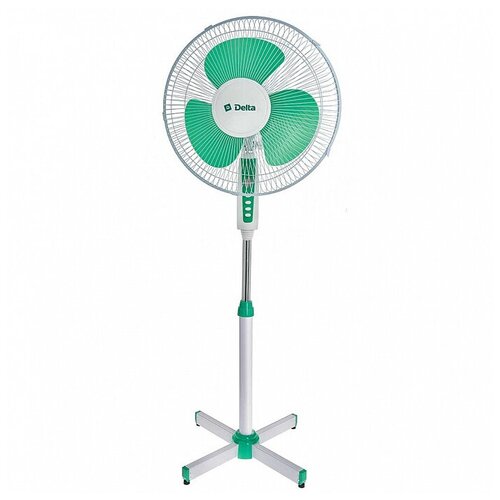 Вентилятор напольный DELTA DL-003N белый с зеленым 138300₽