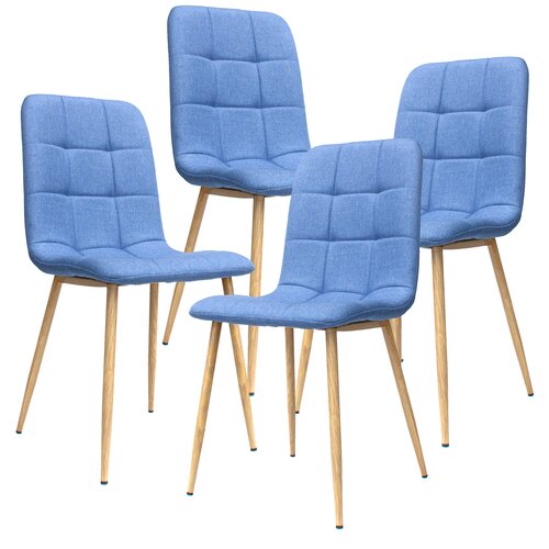 Комплект стульев для кухни Марс, рогожка, цвет darkg reen/черный, 4 шт.