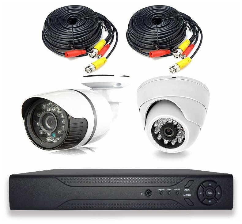 Комплект видеонаблюдения AHD 5Мп PS-link KIT-B502HD 1 камера для помещения 1 для улицы