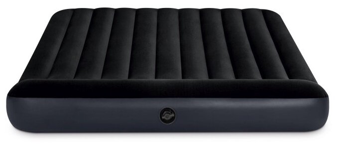 Надувной матрас INTEX Pillow Rest Classic Airbed 183х203х25 см. черный 64144 - фотография № 3