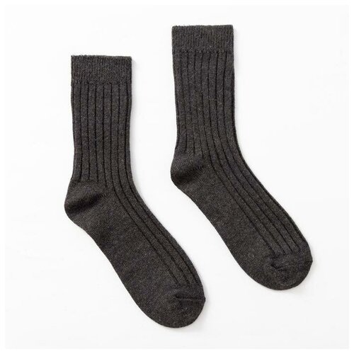 Носки , размер 27, серый носки мужские махровые цвет тёмно серый размер 25 27