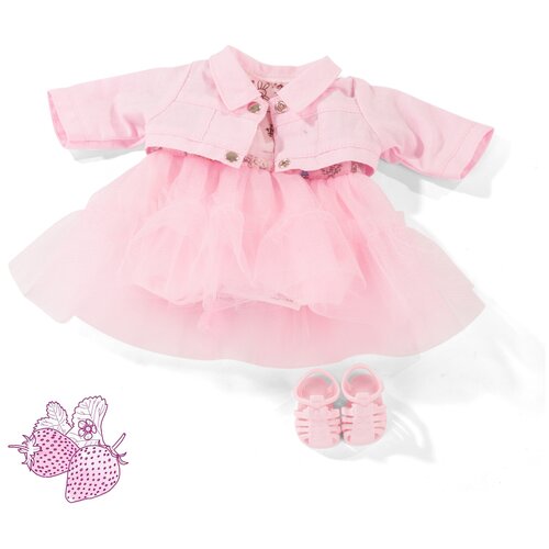 Набор одежды Gotz «Розовый» сандалии, платье и жакет для куклы 30-33 см